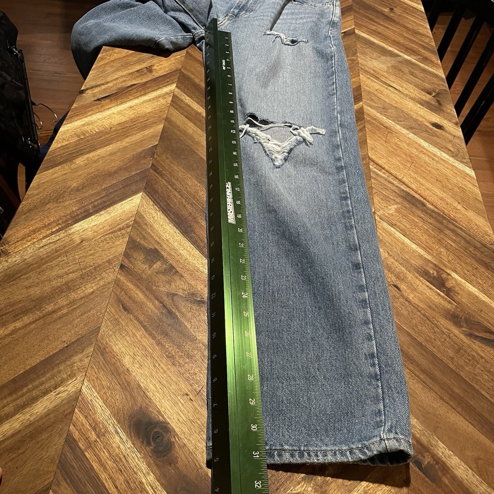 Levis Jeans Baggy 94 Denim Loose Light Wash‎ Distressed Womens 26 - Picture 4 of 9